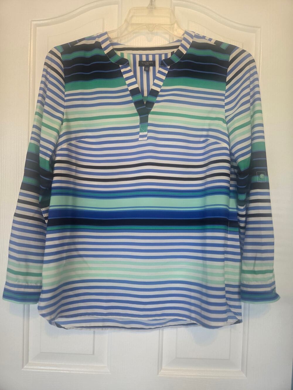 Talbots Multicolored Striped Top Size MP